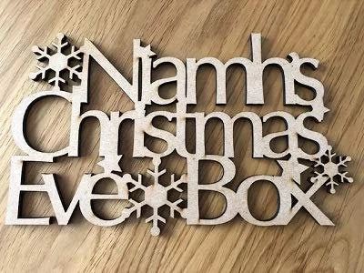 Personalised Christmas Eve Box Topper