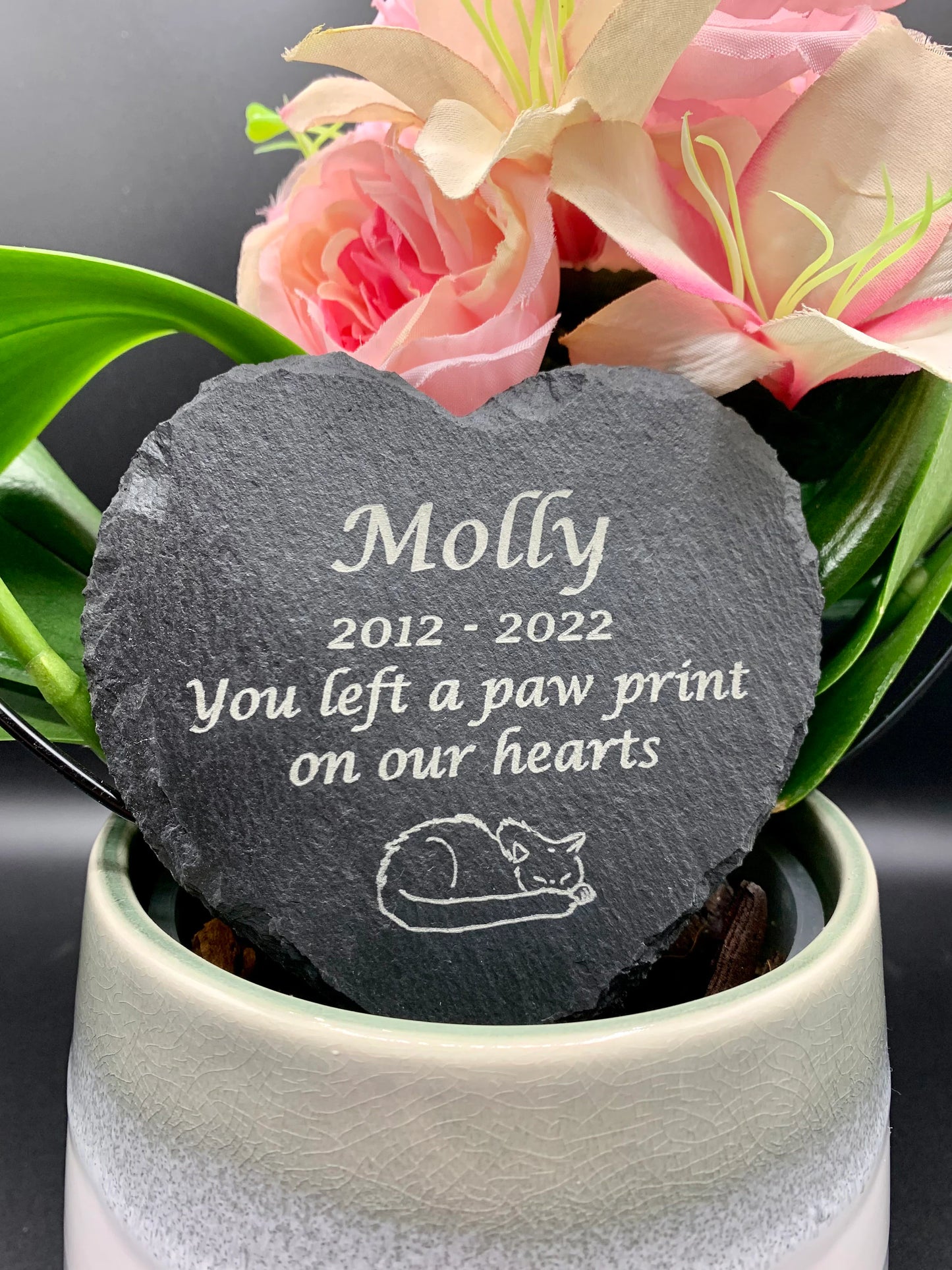 Cat Pet Memorial Plaque