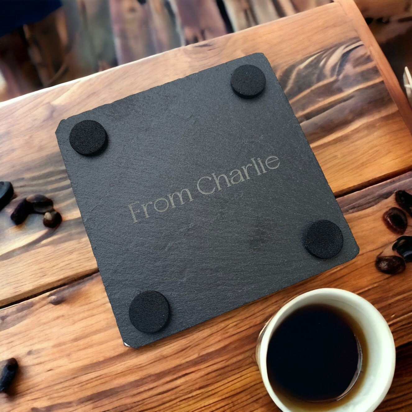 Personalised Teacher Slate Coaster