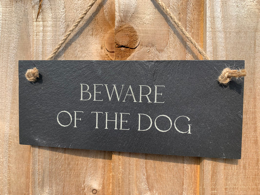 Beware Of The Dog Sign