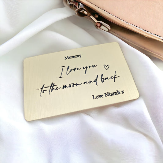 Personalised Wallet Card